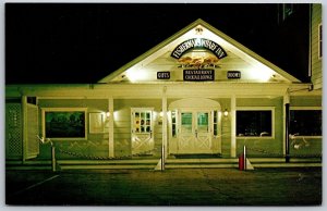 Vtg Boothbay Harbor Maine ME Fisherman's Wharf Inn & Motel Restaurant Postcard