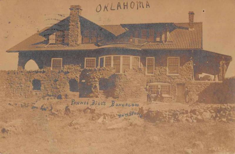 Norris Oklahoma Pawnee Bill's Bungalow Real Photo Antique Postcard J73837