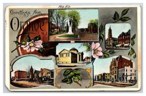 Multiview Greetings From Orange New Jersey 1912 DB Postcard W3