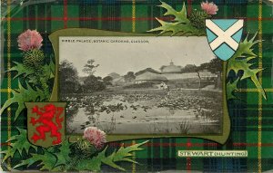 c1907 Postcard 1947/26 Caledonia Tartan Stewart, Kibble Palace Glasgow Scotland