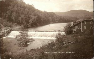Bethel Vermont VT Power Station & Dam c1910 Real Photo Postcard