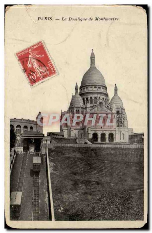 Paris Old Postcard Basilica of Montmartre