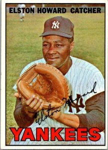 1967 Topps Baseball Card Elston Howard New York Yankees sk1895