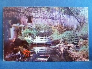 Postcard TX Weatherford White Shadows Douglas Chandor Gardens & Studio