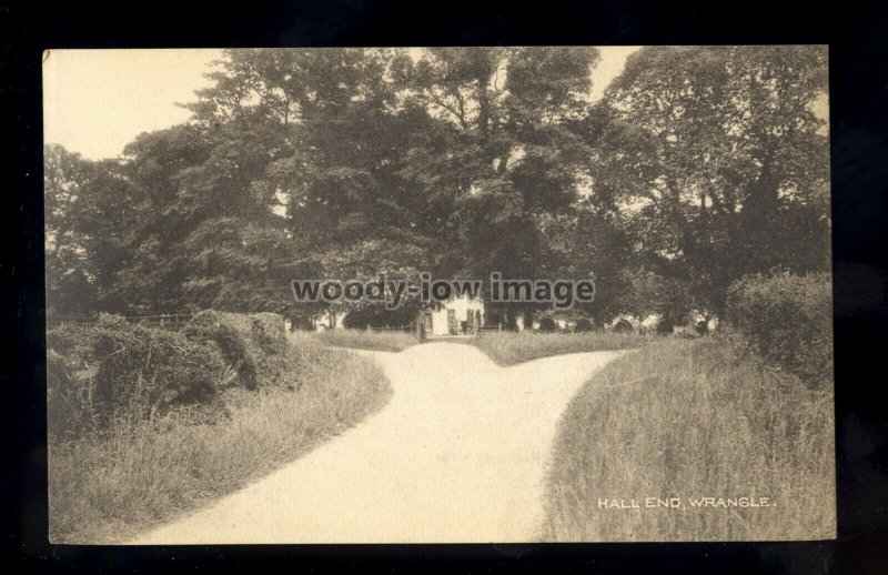TQ3638 - Early view of House at Hall End in Wrangle Village - printed postcard 
