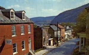 High Street - Harpers Ferry, West Virginia WV Postcard