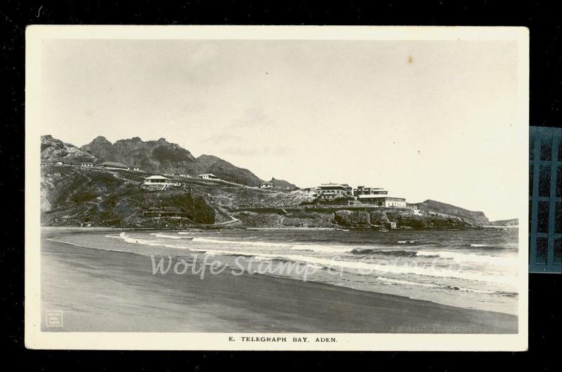 RPPC View of Telegraph Bay Aden Real Photo Postcard  B1509