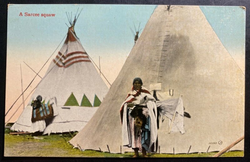 Mint Canada Picture Postcard Native American A Sarcee Squaw