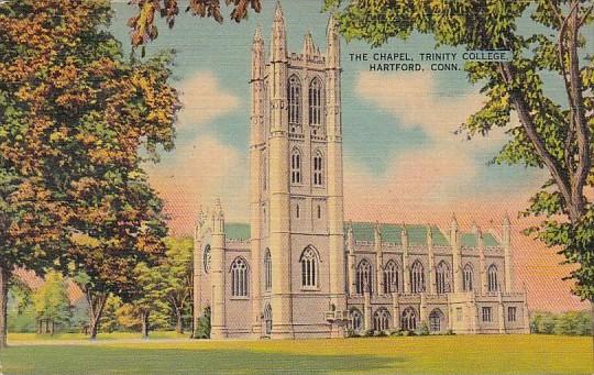 Connecticut Hartford The Chapel Trinity College 1941