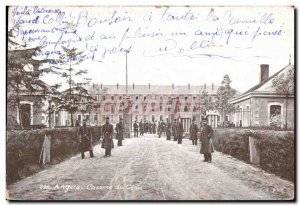 Old Postcard Angers Army Barracks Genie