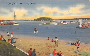 Bathing Beach Onset Bay, Massachusetts MA Postcard