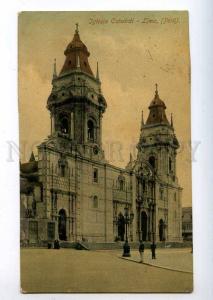 214017 PERU LIMA Iglesia Catedral Church Vintage RPPC Chile