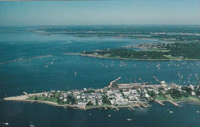 Connecticut Stonington Mystic Noank Groton & New London Aerial View