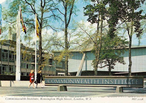 Lady City Workers at London Commonwealth Institute Postcard