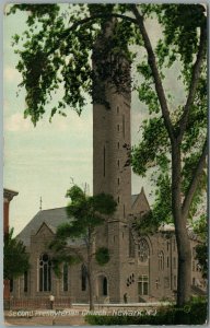 NEWARK NJ PRESBYTERIAN CHURCH ANTIQUE POSTCARD