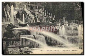 Postcard Old Saint Cloud La Grande Cascade