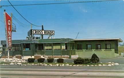 Bridgeville NJ Cross Roads Diner Postcard