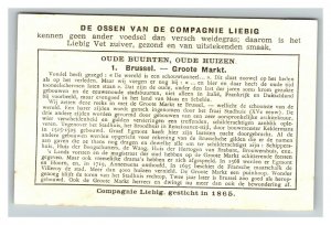 Vintage Liebig Trade Card - Dutch - 5 of The Cities in Belgium Set