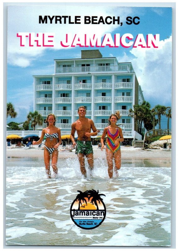 c1950's The Jamaican Myrtle Beach Ocean Front South Carolina SC Postcard