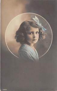 Little girl with bow Child, People Photo 1912 