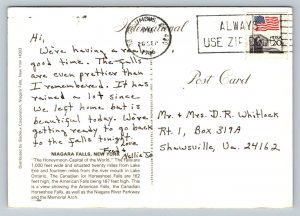 c1986 Niagara Falls New York Honeymoon-Capital 4x6 VINTAGE Postcard 1755