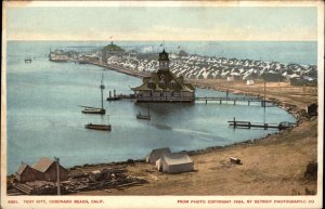 Detroit Publishing No 8601 Tent City Coronado Beach Calif CA c1910 Postcard