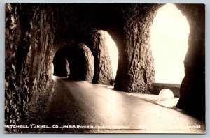 RPPC  Mitchell Tunnel  Columbia River  Oregon  Real Photo Postcard  c1930