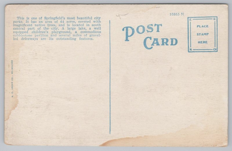 Springfield Missouri~Phelps Grove Park~Vintage Postcard 