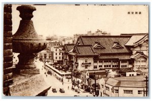 c1940's Kabukiza Seen from the Roof of Tokyo Theatre Japan Unposted Postcard