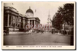 Postcard Old National Portrait Gallery and St Martins in the Fields London