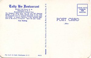 DC - Washington. Tally Ho Restaurant, Interior