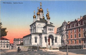 US21 Europe postcard Switzerland Geneve eglise Russe Russian church