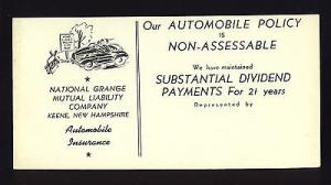 National Grange Mutual Liability Co Ink Blotter,Keene, Ne...