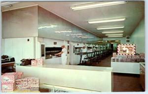 CLAXTON, Georgia  GA  ~ Interior CLAXTON FRUIT CAKE  Bakery  1950s-60s Postcard