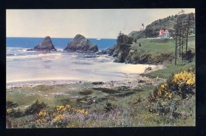 Lane County, Oregon/OR Postcard, Heceta Head Lighthouse/Light