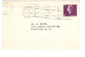 Postal Stationery Postcard Elizabeth II, Nova Scotia Institute of Science, 1964