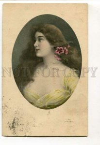 3106902 Lady w/ Long Hair by HARDY Style ASTI old VIENNE MUNK