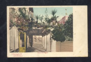 SPOKANE WASHINGTON DAVENPORT'S RESTARANT ENTRANCE ADVERTISING POSTCARD