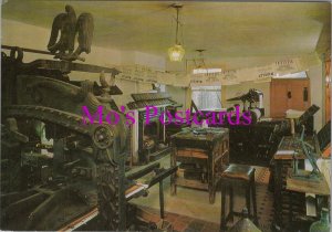 Shropshire Postcard - Ironbridge Gorge Museum, Printing Shop Interior  RR20876