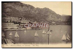 Old Postcard Monte Carlo Vue generale