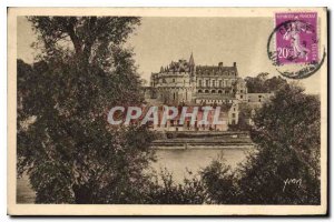 Old Postcard The Shower France Chateaux of the Loire Chateau d'Amboise saw ba...