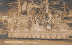 J19/ Portland Oregon RPPC Postcard c1910 Electric Parade Float 68