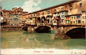 Italy Firenze Ponte Vecchio 1900