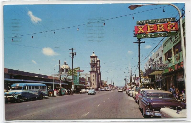 Avenida Heroes De Chapultepec Tijuana Mexico 1971 postcard