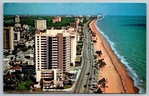 Fort Lauderdale, Florida Postcard - A1A - 1971