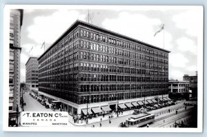 The T. Eaton Co Limited Building Winnipeg Manitoba Canada RPPC Photo Postcard