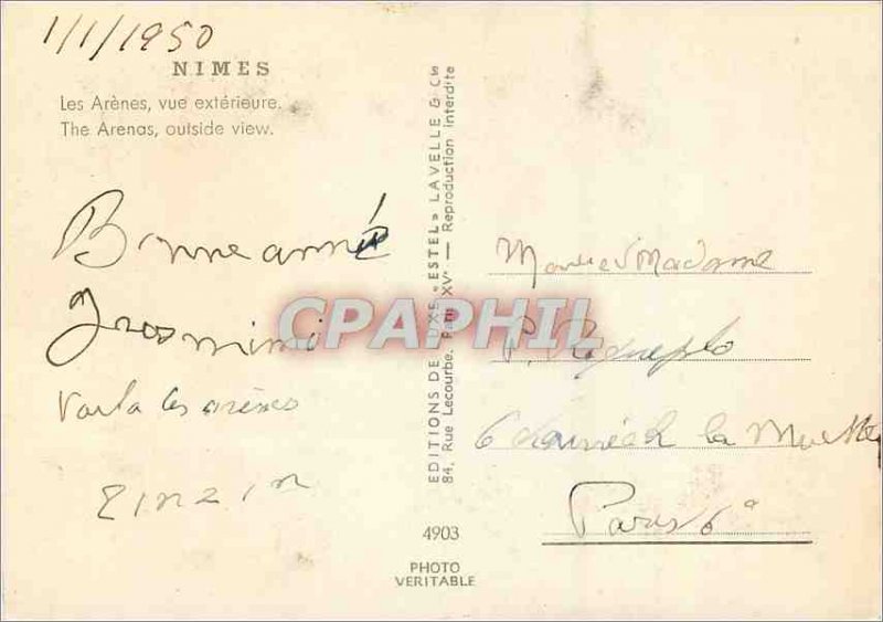 Modern Postcard Nimes Les Arenes Exterior View