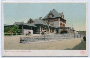 Union Railroad Depot Springfield Massachusetts 1907c postcard