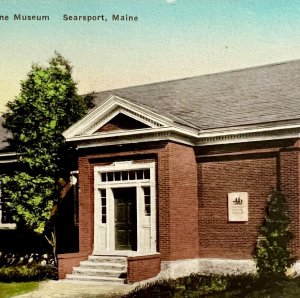 Penobscot Marine Museum Searsport Maine Postcard New England 1910s DWS5B