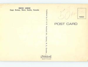 Unused Pre-1980 LODGE SCENE Cape Breton - Near Sydney Nova Scotia NS c5032